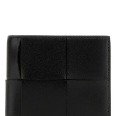 Bottega Veneta Man Black Leather Wallet