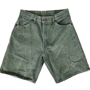 Vintage 90's Levi’s Green Denim Shorts Sz 29 Made in USA