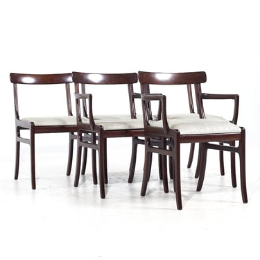Ole Wanscher for PJ Furniture Mid Century Danish Rosewood Dining Chairs - Set of 6 - mcm 