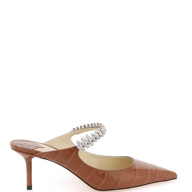 Jimmy Choo Croc-Embossed Leather Bing 65 Mules Women