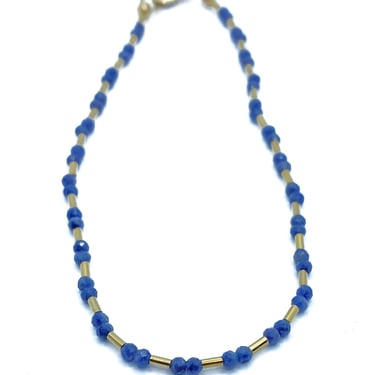 Debbie Fisher | Sapphire and Gold Fill bead Bracelet