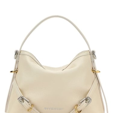 Givenchy Women Ivory Leather Nano Voyou Handbag