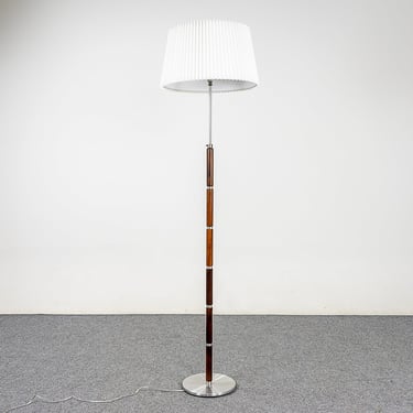 Danish Rosewood & Aluminum Floor Lamp - (321-345.18) 