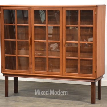 Danish Modern Teak Display Case 