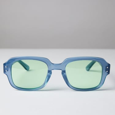Large - New York Eye_rish, "The Downings." Baby Blue Frame with Light Green Lenses 