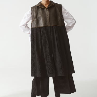 Paneled Boxy Fit Vest