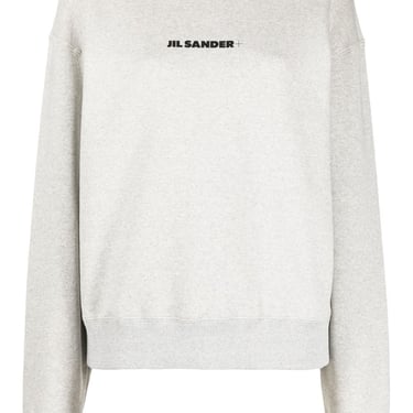 Jil Sander Women Logo Cotton Sweatshirt