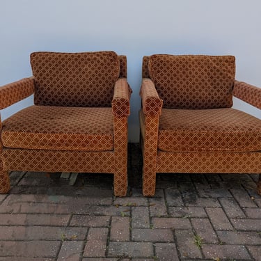 Vintage Modern Bernhardt Parsons Lounge Chairs - Set of 2 