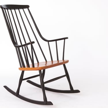 Rocking Chair 1960s by Lena Larsson for Nesto, Sweden 