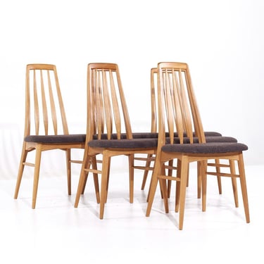 Niels Koefoed Eva Mid Century Danish Teak Dining Chairs - Set of 6 - mcm 