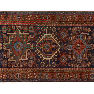 Vintage Karaje Rug - 10'4 x 3'6