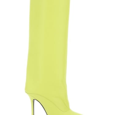 THE ATTICO Acid green leather Sienna boots