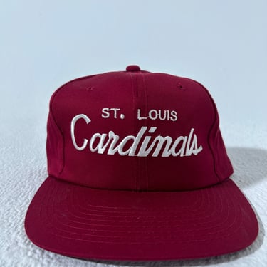 Vintage St. Louis Cardinals Script Sports Specialties Twill Snapback Hat