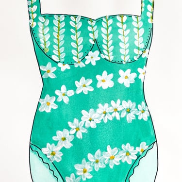 Swimsuit Painting: Daisy