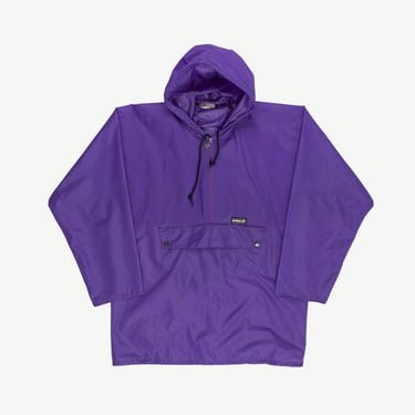 Purple vintage K Way rain jacket, quarter zip anorak windbreaker - Medium / Large 