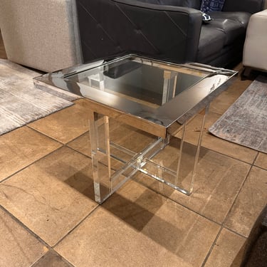 Glass Side Table by Bellacor