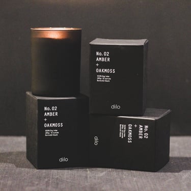Shades Collection: Amber + Oakmoss Candle