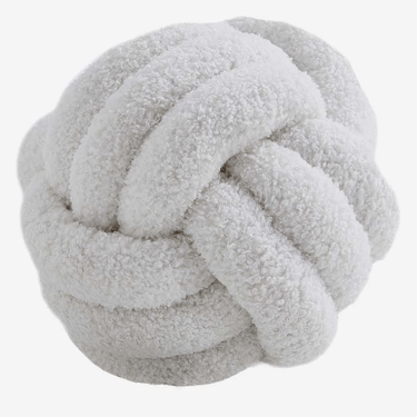 Cream Knot Pillow