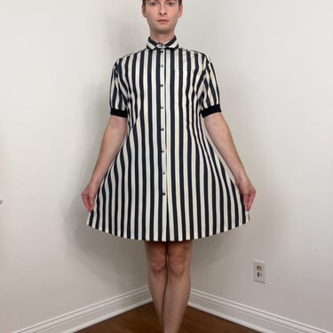 80s Jean Paul Gaultier Pour Gibo bold striped dress 