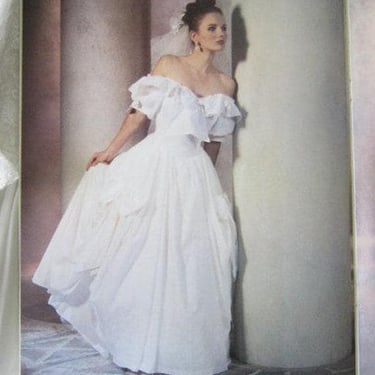 LAURA ASHLEY Wedding Dress SIZE 10 1988 Bridal Collection Romantic Wedding Dress White Dress Cottagecore Country 