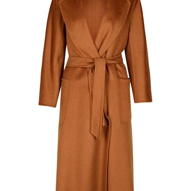 Max Mara 'Ludmilla' Brown Cashmere Coat Woman