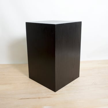 Solid black modern table, Simple Wooden Side Table - Black 