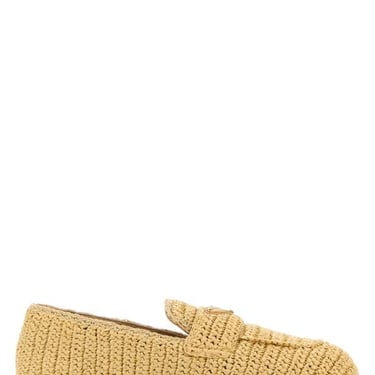 Prada Women Raffia Loafers