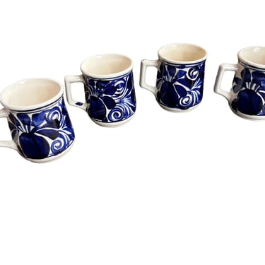 Blue painted Mexican Ceramic Mugs (sold Separately) 
