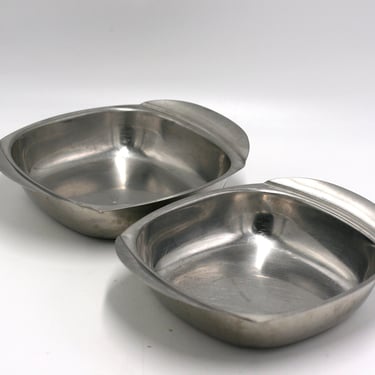 vintage Fraser stainless serving bowls made in Sweden set of two 