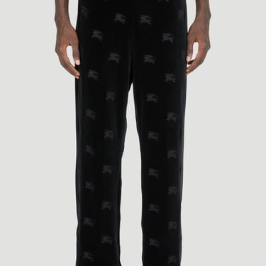 Burberry Men Ekd Velvet Track Pants