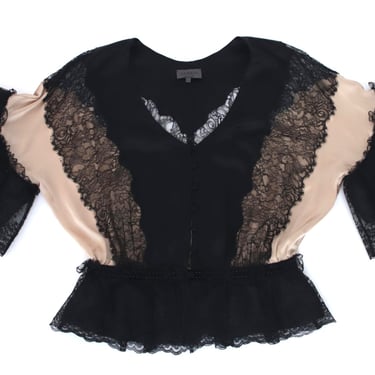 La Perla Silk & Lace Blouse