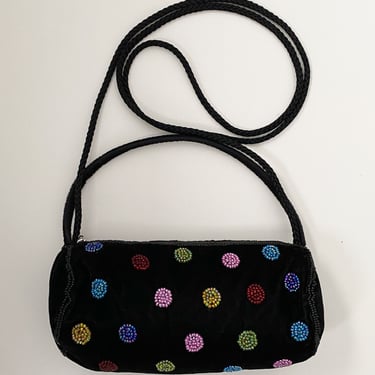 Mini Velvet Beaded Bag