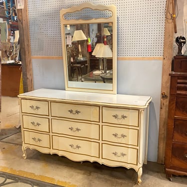 French Provincial Style Dresser with Mirror