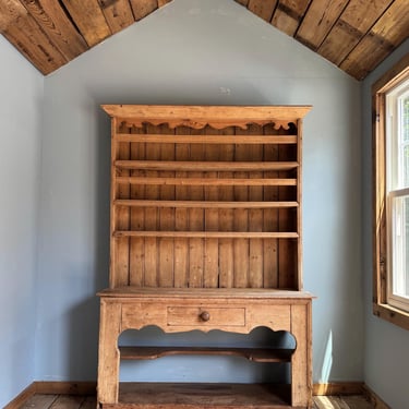 Antique English Pine Hutch 