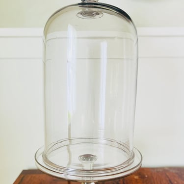 Antique Handblown Cloche with Stand