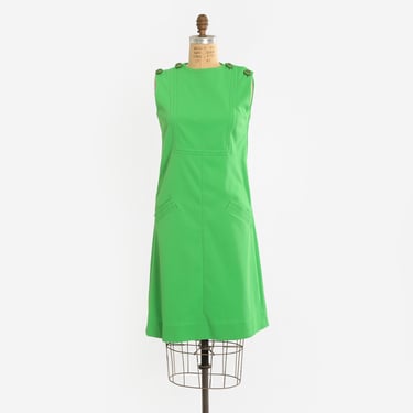 60s Green MOD shift dress 