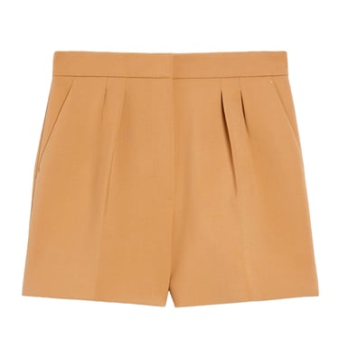 Maxmara Women Wool Canvas Shorts