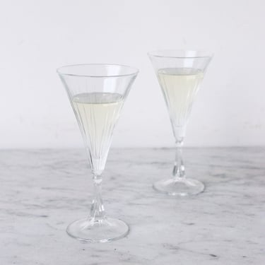 Pair of Art Deco Champagne Flutes