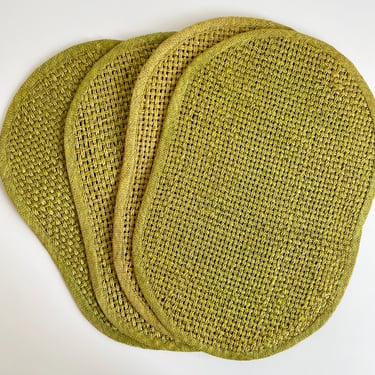 Set of 4 Chartreuse Placemats