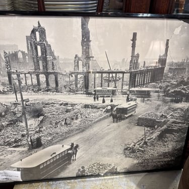 Vintage B and W photo Chicago after the Fire 16x20