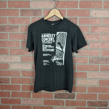 Vintage 1988 Amnesty Concert at Park Elevator Club ORIGINAL Concert Tee - Medium 