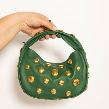 Danielle Bernard - Green Gold Stud Bag