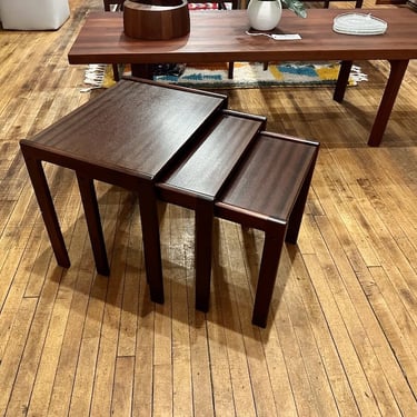 Set of Danish Nesting Tables in Mahogany