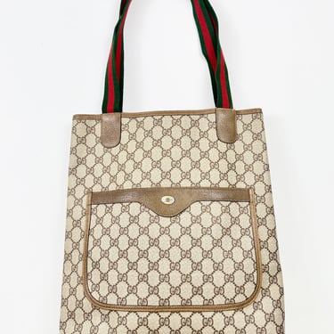 Brown Leather Gucci Tote