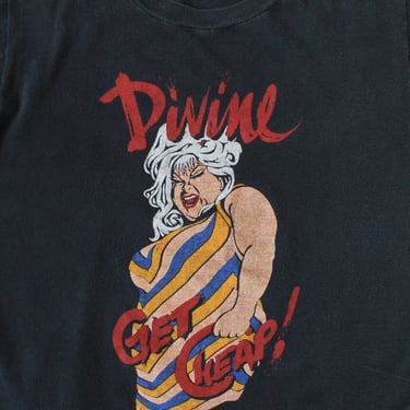 1980s Movie Tee / DIVINE Shirt / Get Cheap / John Waters / 80s Tshirt 