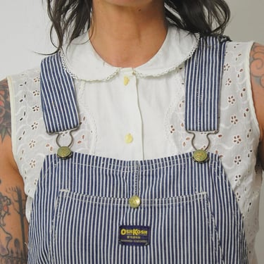 1970's OshKosh Hickory Stripe Overalls