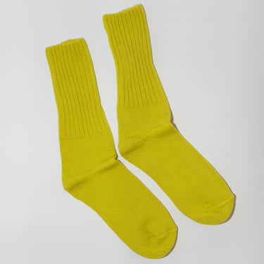 Crew Socks in Lemon