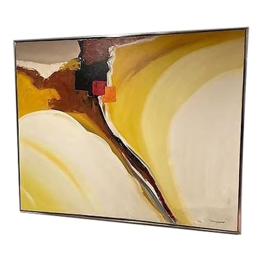 Vintage Mid Century Original Oil Painting Signed by Tom Hayward 
