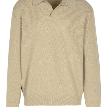 Zegna Beige Cashmere Sweater Men