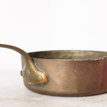 Vintage Stamped Copper Pot